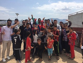 The University of Zakho presented a humanitarian project at the Camp of "Cham Mishko"