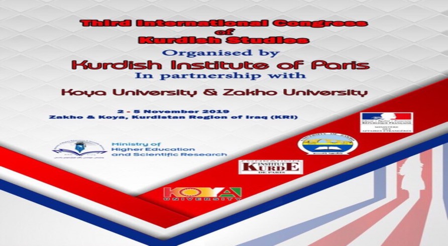 Third International Congress of Kurdish Studies Organised by Kurdish Institute of Paris To Be Held