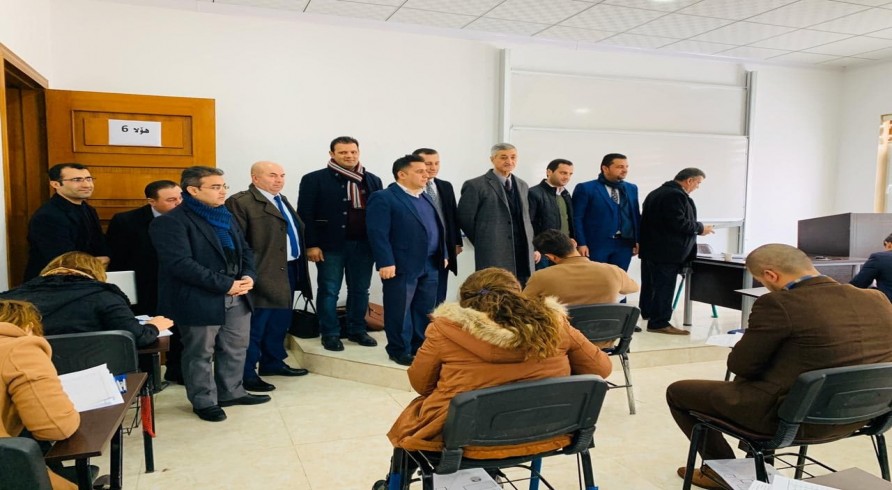 Council of the University of Zakho Visited Halls of Scientific Proficiency Test