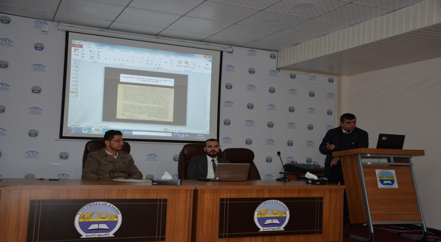 A Workshop on "Political and Economic Situation of Kurd in 19th Century" Was Conducted